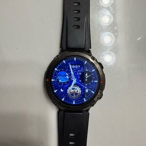Black Alpha Gear Bravo XL Smartwatch with Multiple Displays